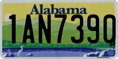 AL license plate 1AN7390