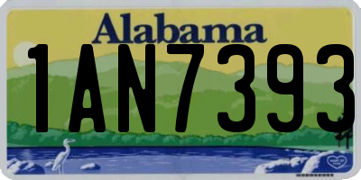 AL license plate 1AN7393