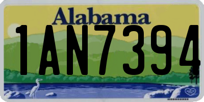 AL license plate 1AN7394