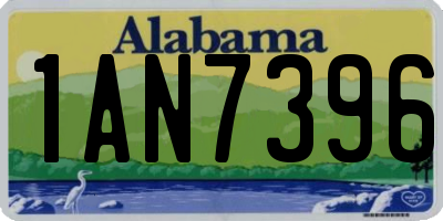 AL license plate 1AN7396