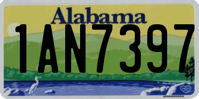 AL license plate 1AN7397