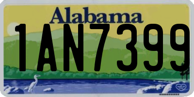 AL license plate 1AN7399