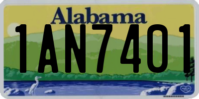AL license plate 1AN7401