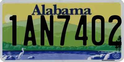 AL license plate 1AN7402