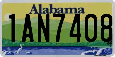 AL license plate 1AN7408