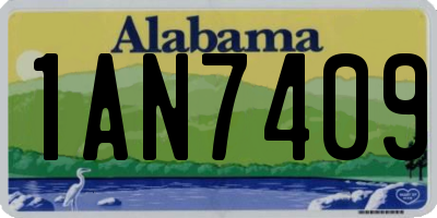 AL license plate 1AN7409