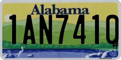 AL license plate 1AN7410