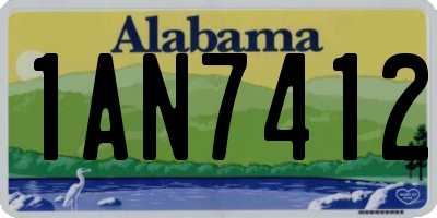 AL license plate 1AN7412