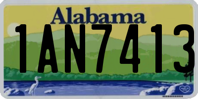 AL license plate 1AN7413