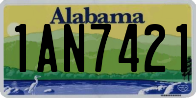 AL license plate 1AN7421