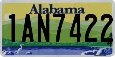 AL license plate 1AN7422