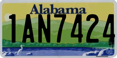 AL license plate 1AN7424