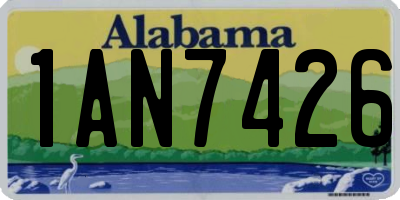 AL license plate 1AN7426