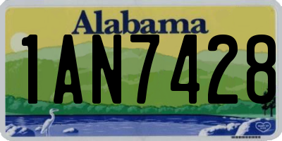 AL license plate 1AN7428