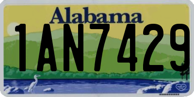 AL license plate 1AN7429