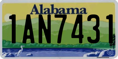 AL license plate 1AN7431
