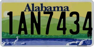 AL license plate 1AN7434
