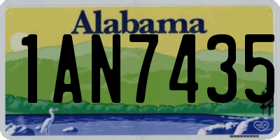 AL license plate 1AN7435