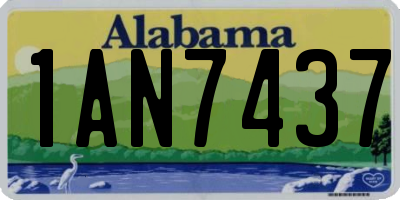 AL license plate 1AN7437