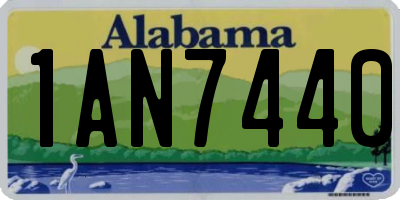 AL license plate 1AN7440