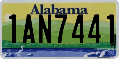 AL license plate 1AN7441