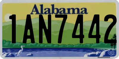AL license plate 1AN7442