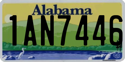 AL license plate 1AN7446