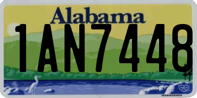 AL license plate 1AN7448