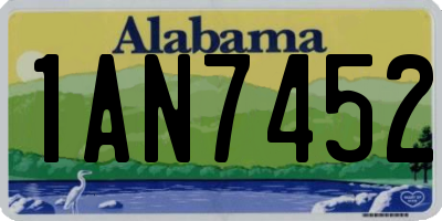 AL license plate 1AN7452