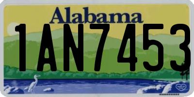 AL license plate 1AN7453