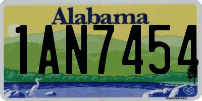 AL license plate 1AN7454