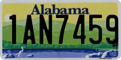 AL license plate 1AN7459