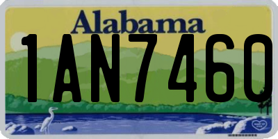 AL license plate 1AN7460