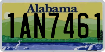 AL license plate 1AN7461