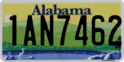 AL license plate 1AN7462
