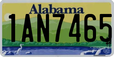 AL license plate 1AN7465