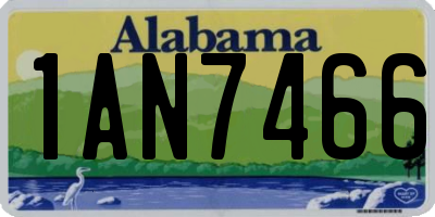 AL license plate 1AN7466