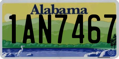 AL license plate 1AN7467