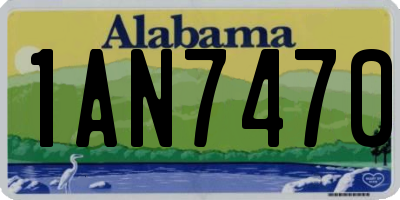 AL license plate 1AN7470
