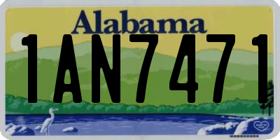 AL license plate 1AN7471