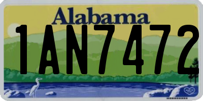 AL license plate 1AN7472
