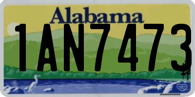 AL license plate 1AN7473