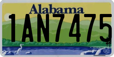 AL license plate 1AN7475