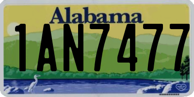 AL license plate 1AN7477