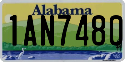 AL license plate 1AN7480