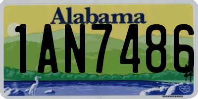 AL license plate 1AN7486