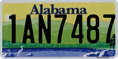 AL license plate 1AN7487