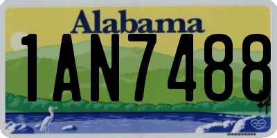 AL license plate 1AN7488