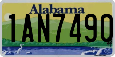 AL license plate 1AN7490
