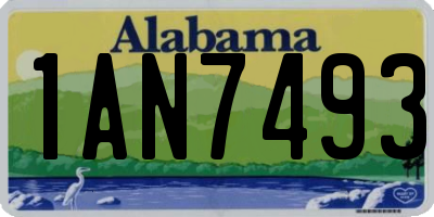 AL license plate 1AN7493